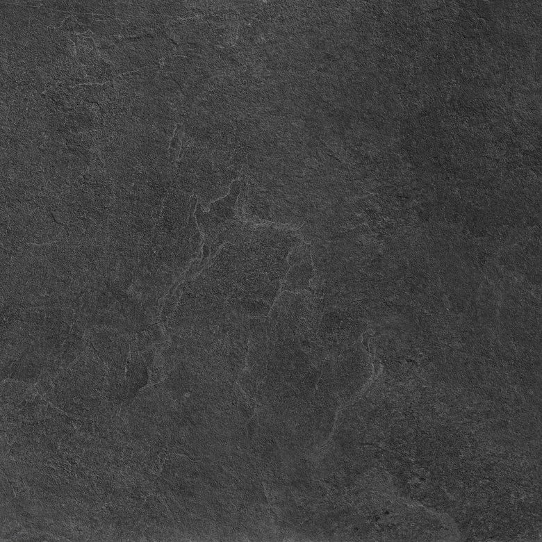 Pavimento Rivestimento 75x75 Rettificato Strutturato Black Strutturato posata in ambiente arredato, dettaglio della venatura