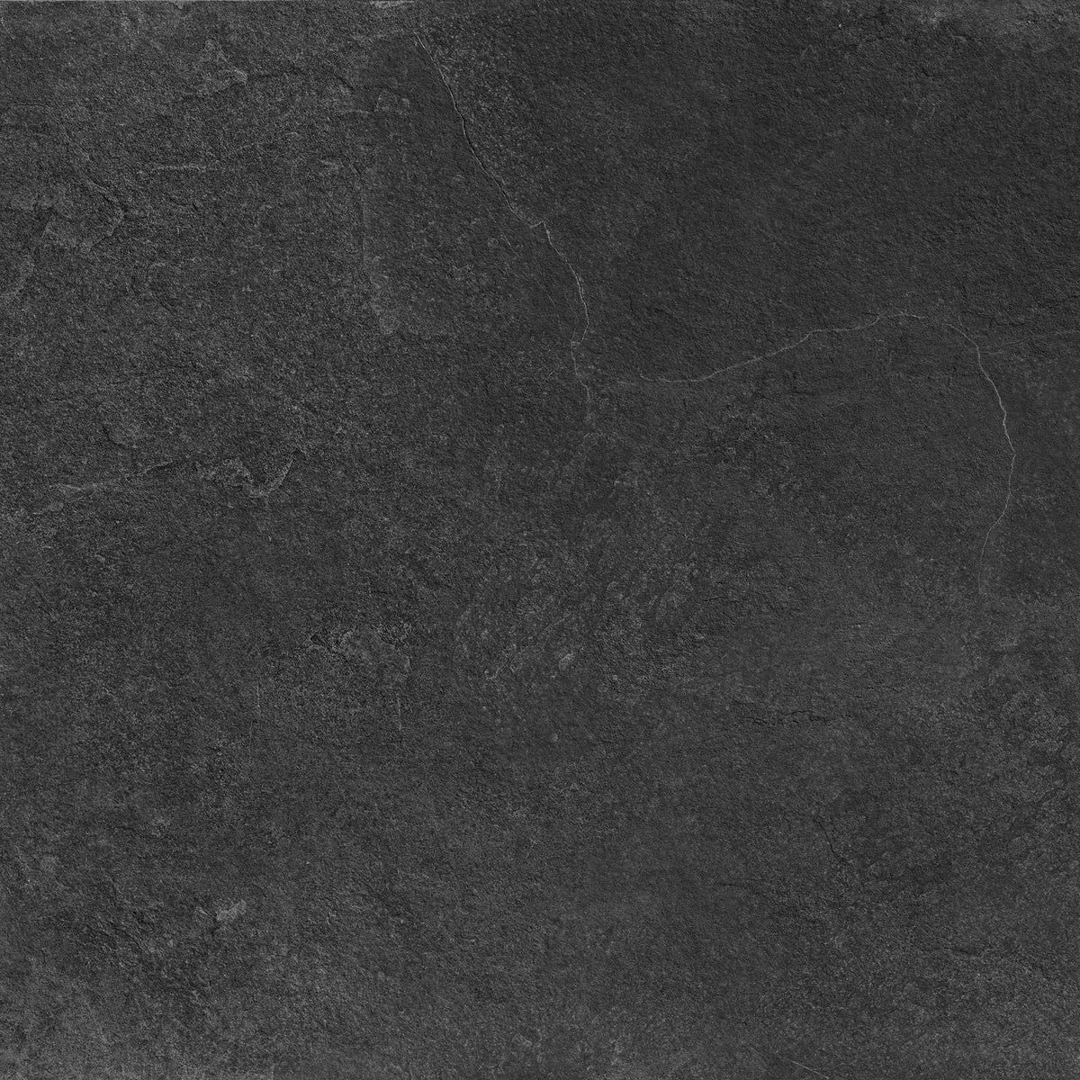 Pavimento Rivestimento 75x75 Rettificato Strutturato Black Strutturato in ambientazione completa, vista d'insieme della...