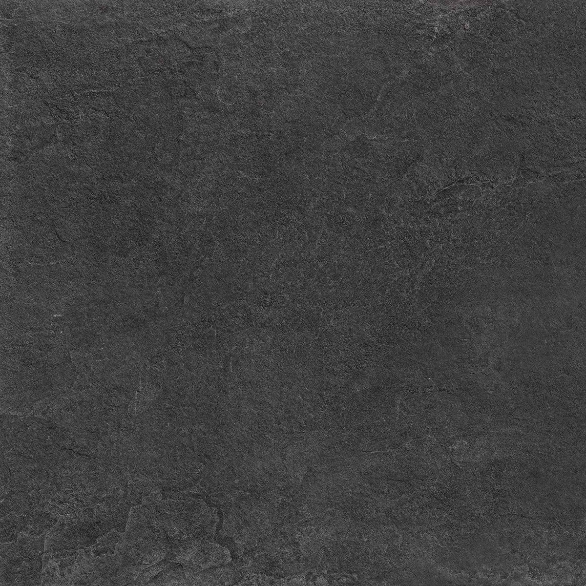 Pavimento Rivestimento 75x75 Rettificato Strutturato Black Strutturato, vista del formato e dello spessore