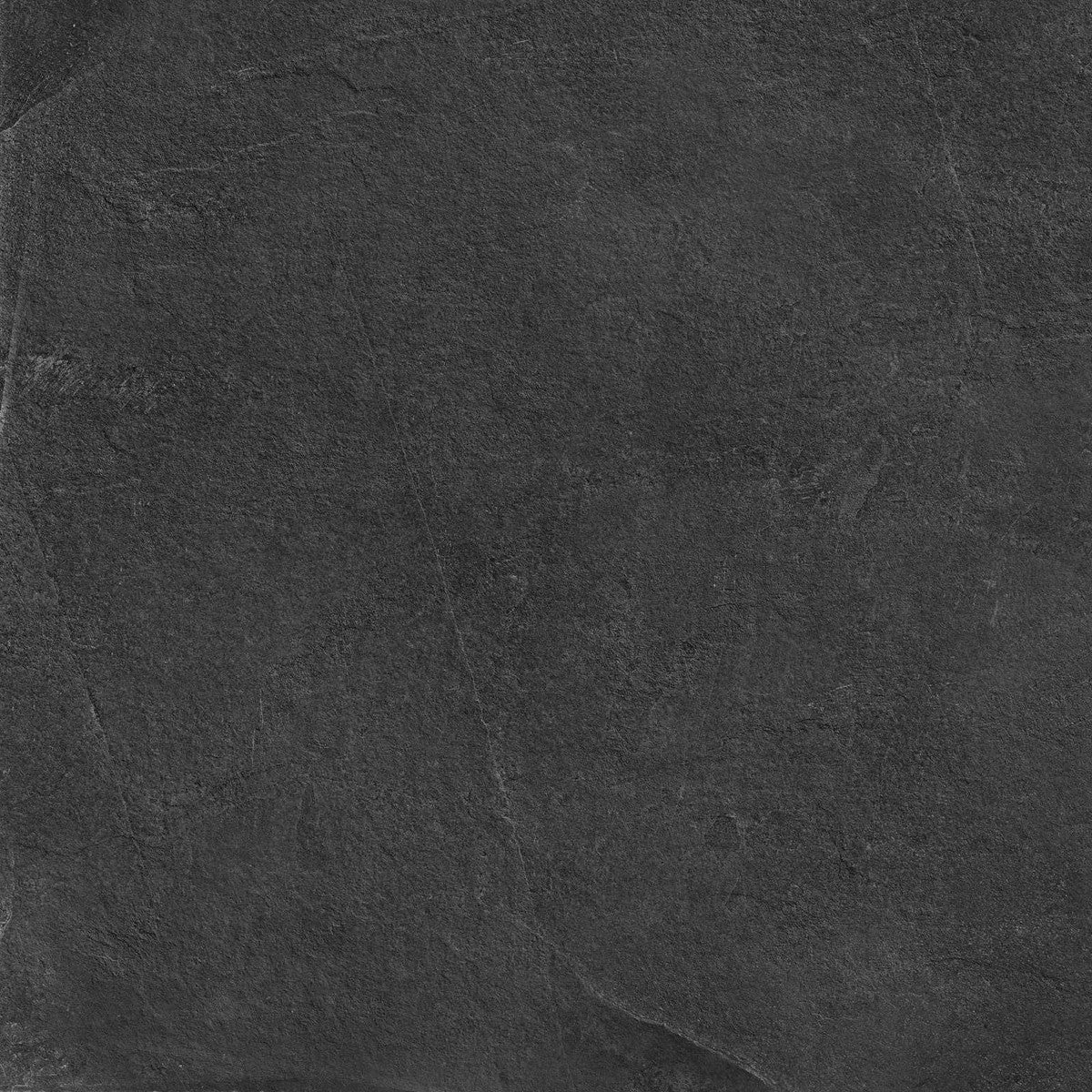 Pavimento Rivestimento 75x75 Rettificato Strutturato Black Strutturato, superficie e texture ravvicinata del gres
