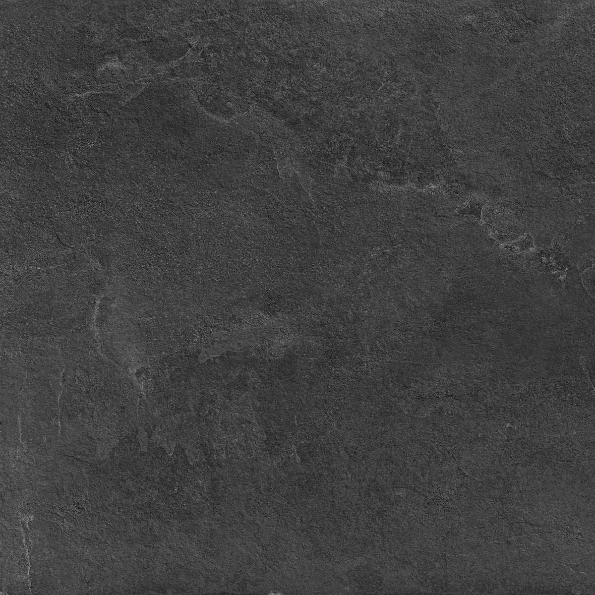 Pavimento Rivestimento 75x75 Rettificato Strutturato Black Strutturato, superficie e texture ravvicinata del gres