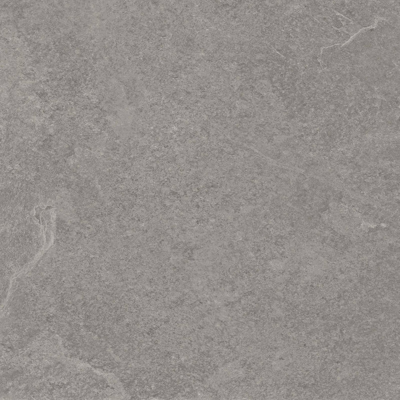 Pavimento rivestimento 60x60 effetto pietra rettificato in posata in ambiente arredato, dettaglio della venatura