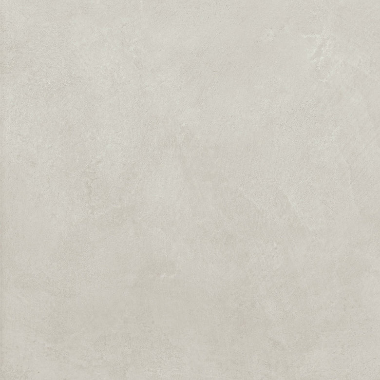Pavimento rivestimento 60x60 blanc effetto resina 10 mm in in gres porcellanato, superficie e texture ravvicinata del gres