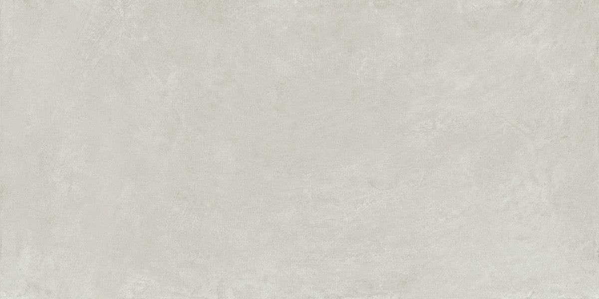 Pavimento rivestimento 75x150 blanc effetto resina 9,5 mm in porcellana e rettificato, superficie e texture ravvicinata...