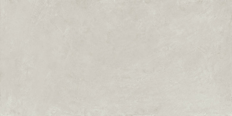 Pavimento rivestimento 75x150 blanc effetto resina 9,5 mm in porcellana e rettificato, superficie e texture ravvicinata...