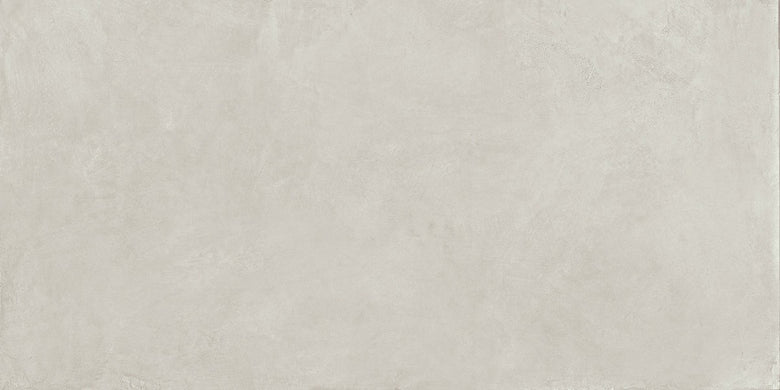 Pavimento rivestimento 75x150 blanc effetto resina 9,5 mm, dettaglio ravvicinato della finitura e delle fughe