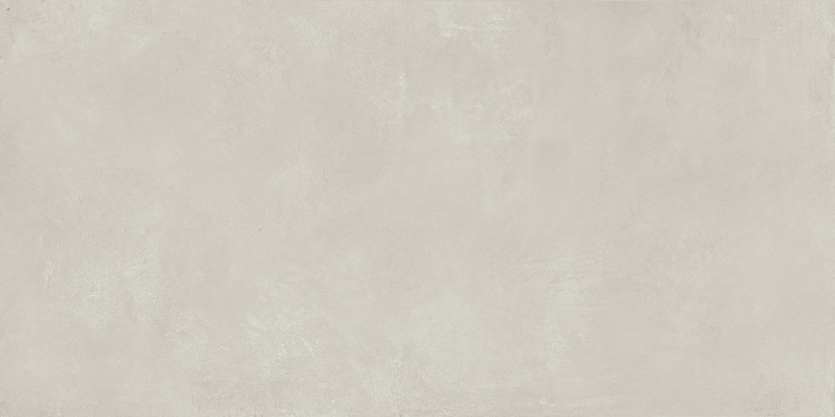 Pavimento rivestimento 75x150 blanc effetto resina 9,5 mm, vista del formato e dello spessore