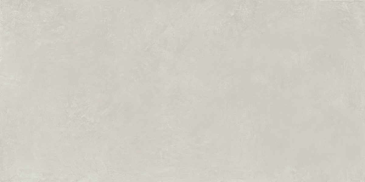 Pavimento rivestimento 75x150 blanc effetto resina 9,5 mm, superficie e texture ravvicinata del gres