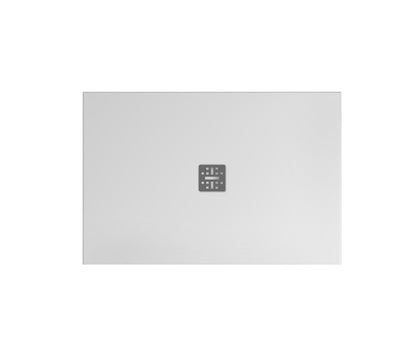 Globo Docciatre Piatto Doccia 120x80 H.3 da appoggio o filo pavimento in ceramica Bianco Opaco