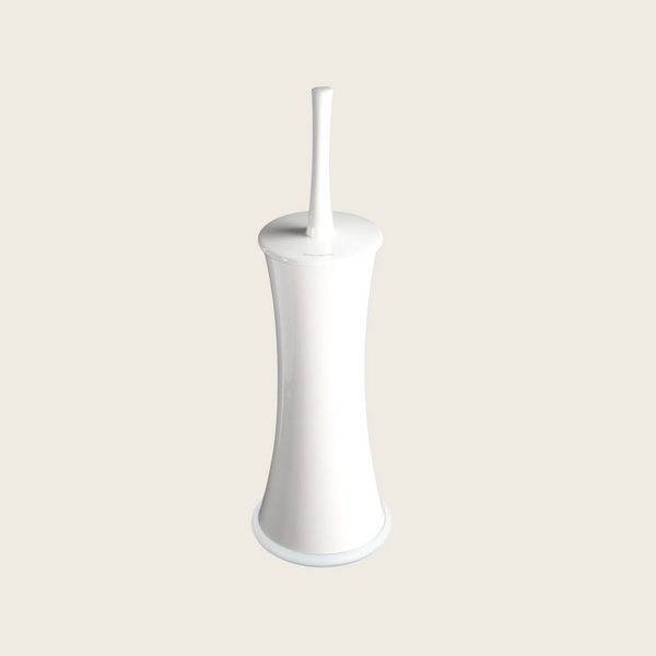 Koh-I-Noor Pepe 5366 Portascopino A Pavimento Con Tappo Antiscivolo Contenitore In Plastica E Abs Bianco