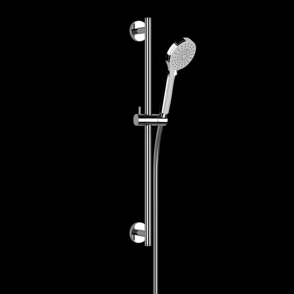 Asta Saliscendi Con Doccetta Anticalcare Tre Getti E Flessibile 150 Cm Cromo Gessi Emporio 47308