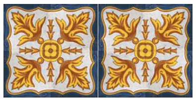 Ceramica Sant Agostino Vita Sole 02 Lucido Decoro 20x20 Cm in ambientazione completa, vista d'insieme della stanza