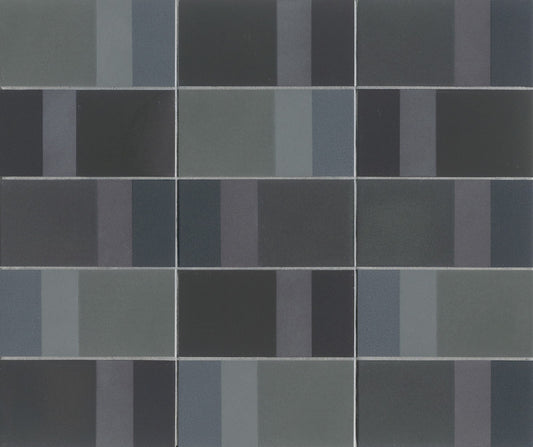 Mutina Diarama Piastrella Cm 9,4x18,7 Gres Porcellanato Smaltato Ash Dark