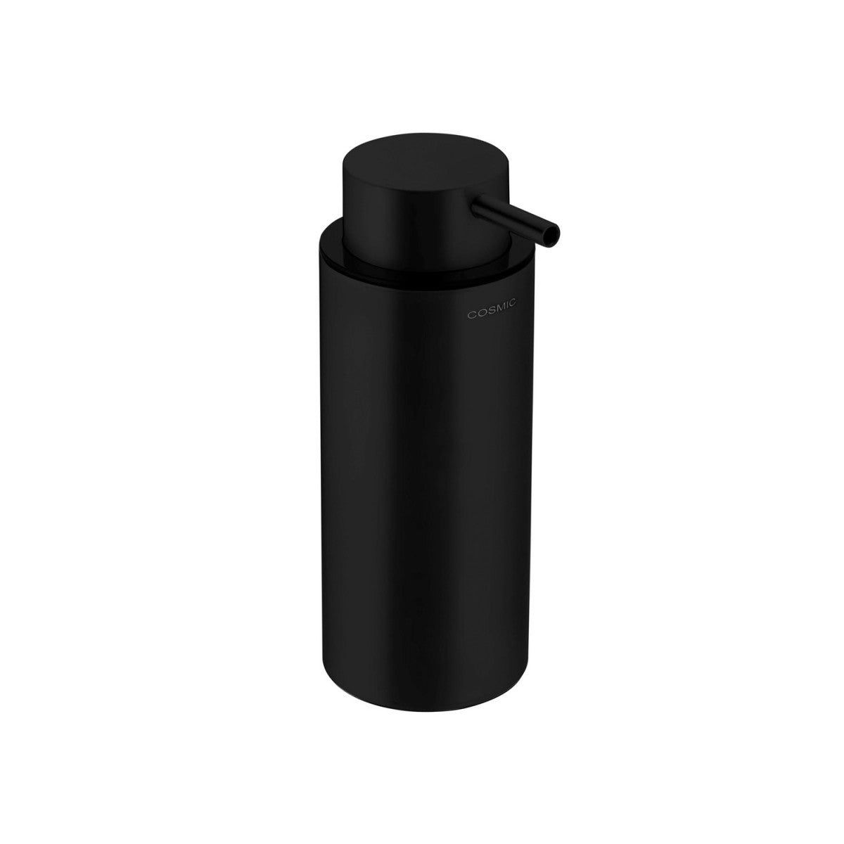 Dispenser sapone Da Appoggio nero Satinato Logic Cosmic, dettaglio ravvicinato del materiale e dell'aggancio - Industrias...