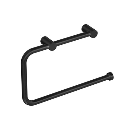 Portasciugamani ad Anello Nero Satinato Logic 2263672 Industrias Cosmic