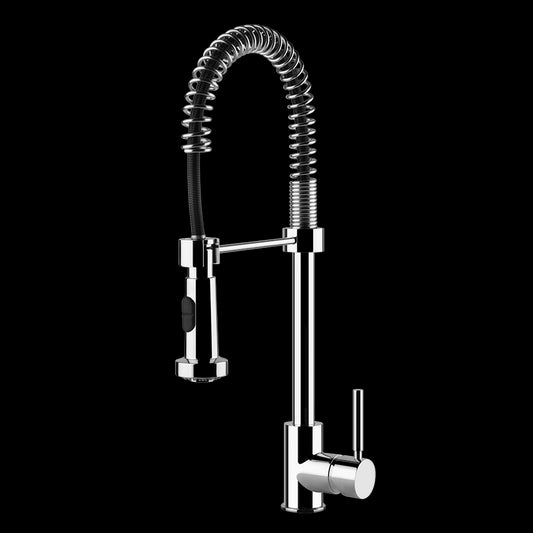 Miscelatore Cucina Semi Pro con Canna Girevole E Doccetta Estraibile Doppio Getto Cromo Neutron 50209 Gessi