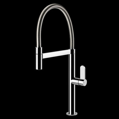Miscelatore Semi Pro Monocomando Con Canna Girevole E Doccetta Estraibile Cromo Helium 50009 Gessi
