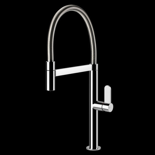 Miscelatore Semi Pro Monocomando Con Canna Girevole E Doccetta Estraibile Cromo Helium 50009 Gessi