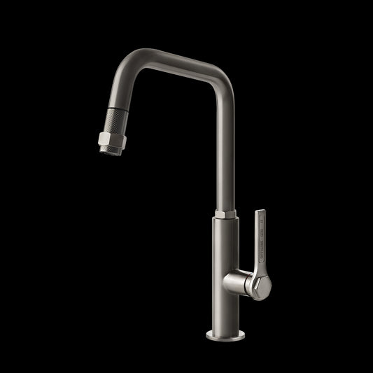 Miscelatore Cucina Monocomando Con Canna Girevole E Doccetta Estraibile Finox Officine 60053 Gessi