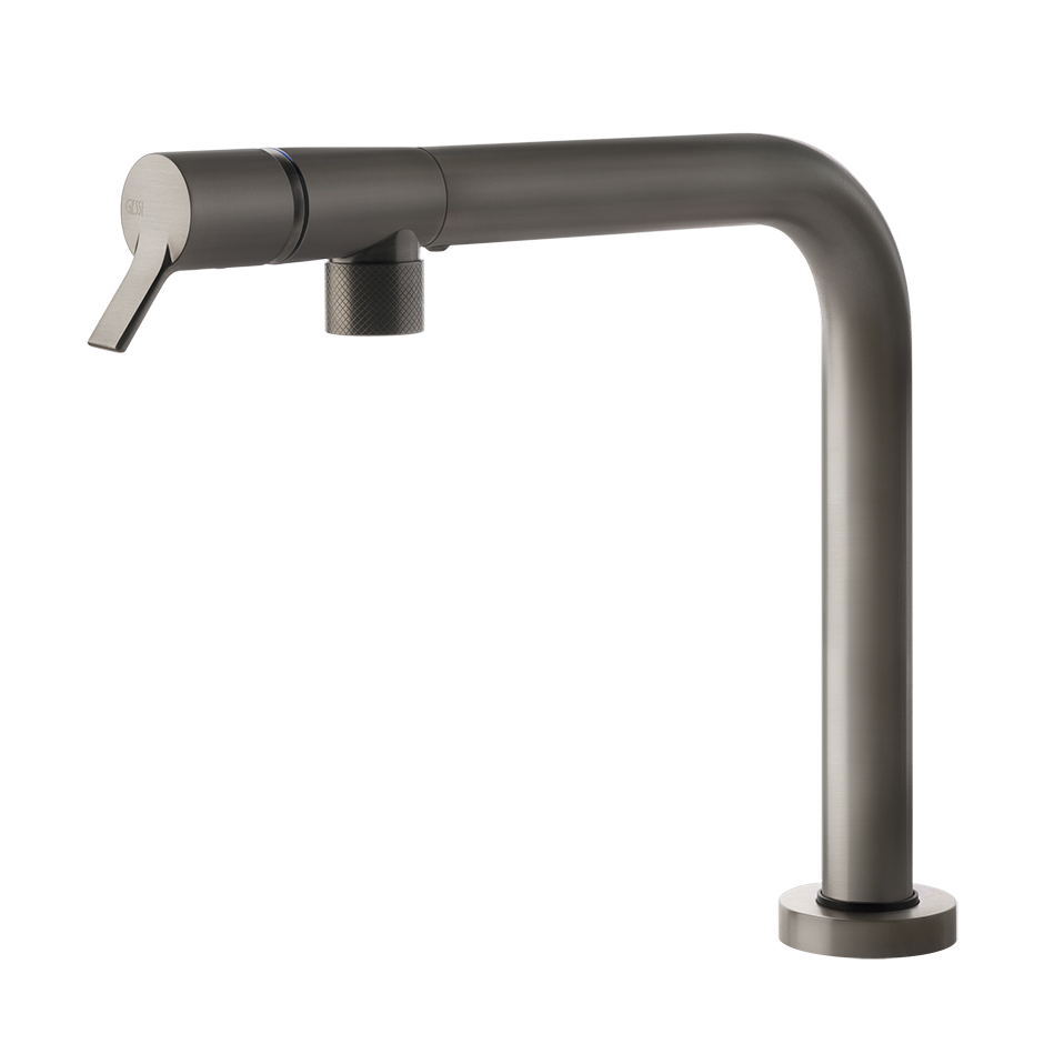 Disegno tecnico con quote di Miscelatore Cucina Con Canna Abbattibile Finox Su&giu Gessi