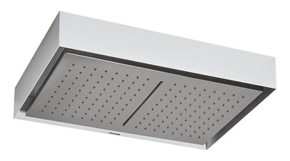 Antonio Lupi Design Soffione A Soffito Con Cascata Cm 52x35 H 9 Bianco E Acciaio