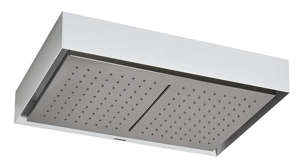 Antonio Lupi Design Soffione A Soffito Con Cascata Cm 52x35 H 9 Bianco E Acciaio