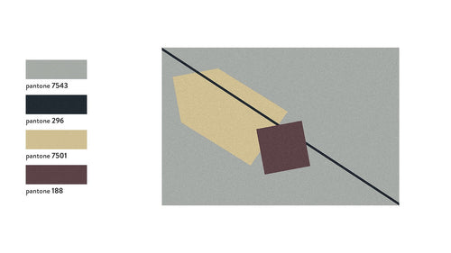 Antonio Lupi Geometrie Volanti Tappeto 200x300 In Velluto Multicolore ambientato in spazio living con arredi coordinati...
