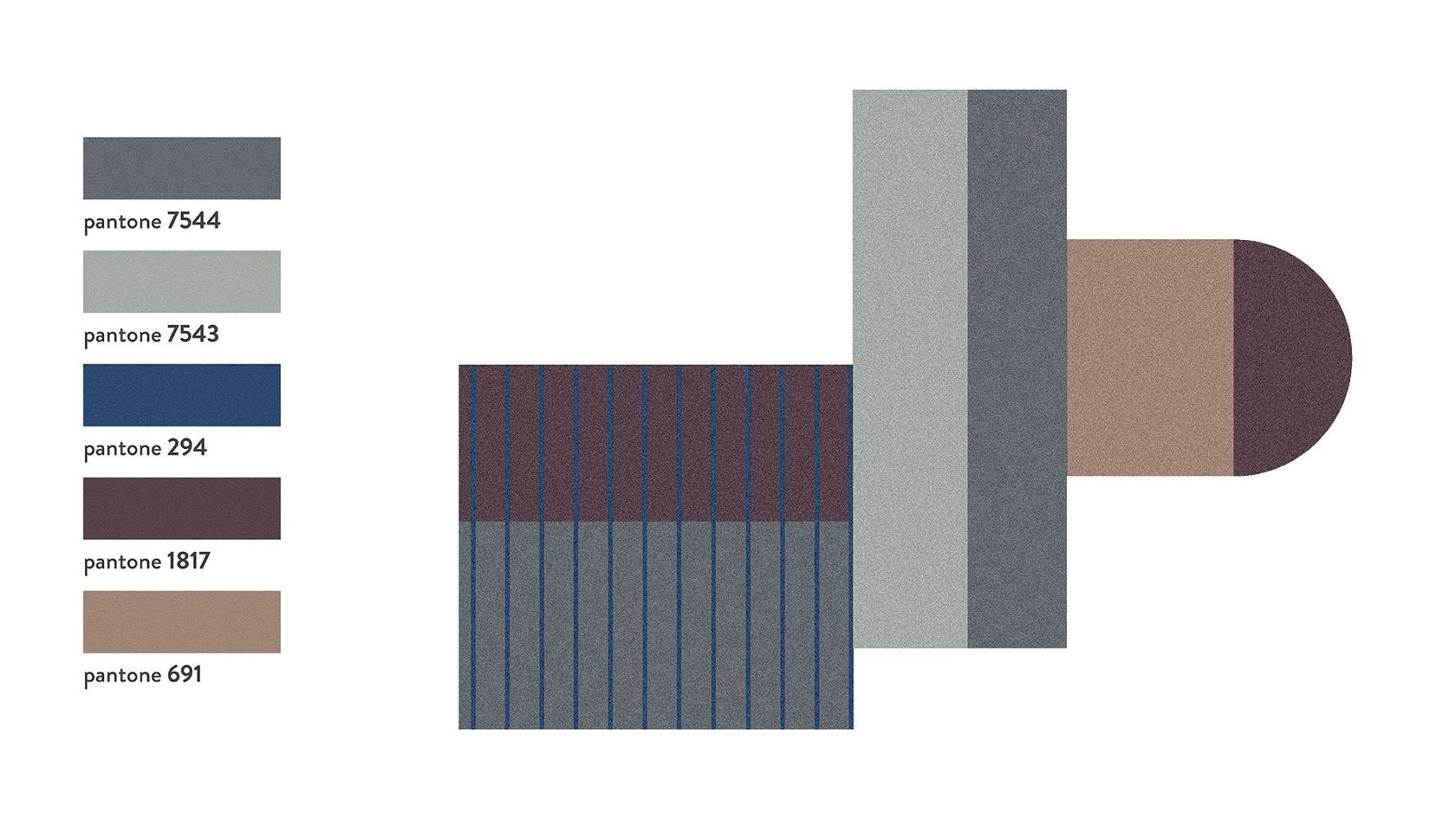 Antonio Lupi Geometrie Volanti Tappeto 250x350 In Velluto Multicolore ambientato in spazio living con arredi coordinati...