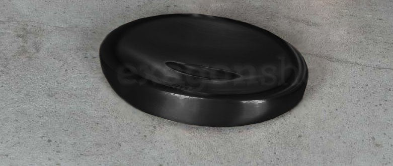 Colombo design plus w49400nm porta sapone da appoggio nero Bianco Opaco montato a parete, vista del design e della finitura