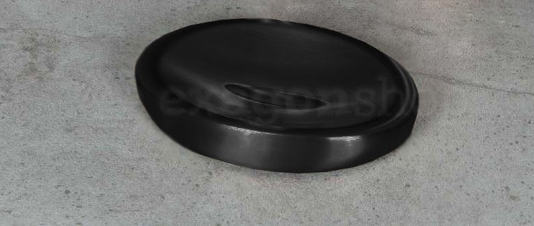 Colombo design plus w49400nm porta sapone da appoggio nero Bianco Opaco montato a parete, vista del design e della finitura