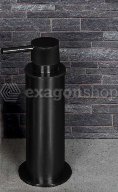 Colombo Design plus dispenser per sapone liquido da in opaco montato a parete, vista del design e della finitura