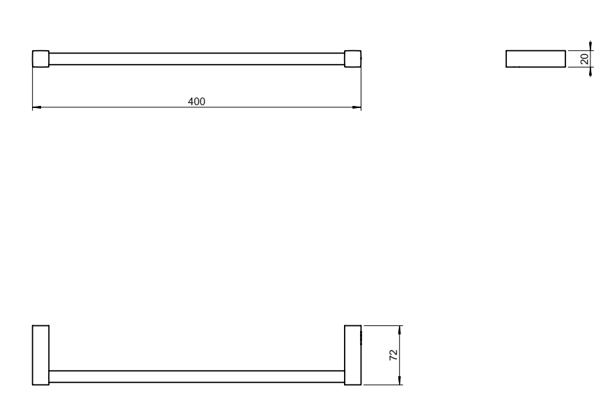 Cosmic Metric set accessori portasciugamano bagno nero montato a parete, vista del design e della finitura - Industrias...
