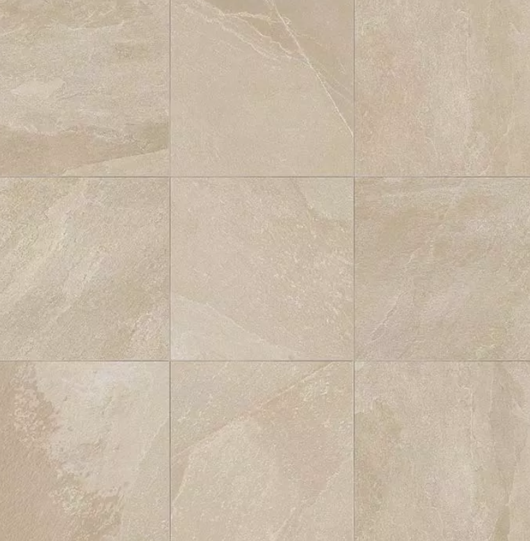 Cerim Natural Stone Pavimento Rivestimento Grip Da Esterno Crema in rettificato, superficie e texture ravvicinata del gres