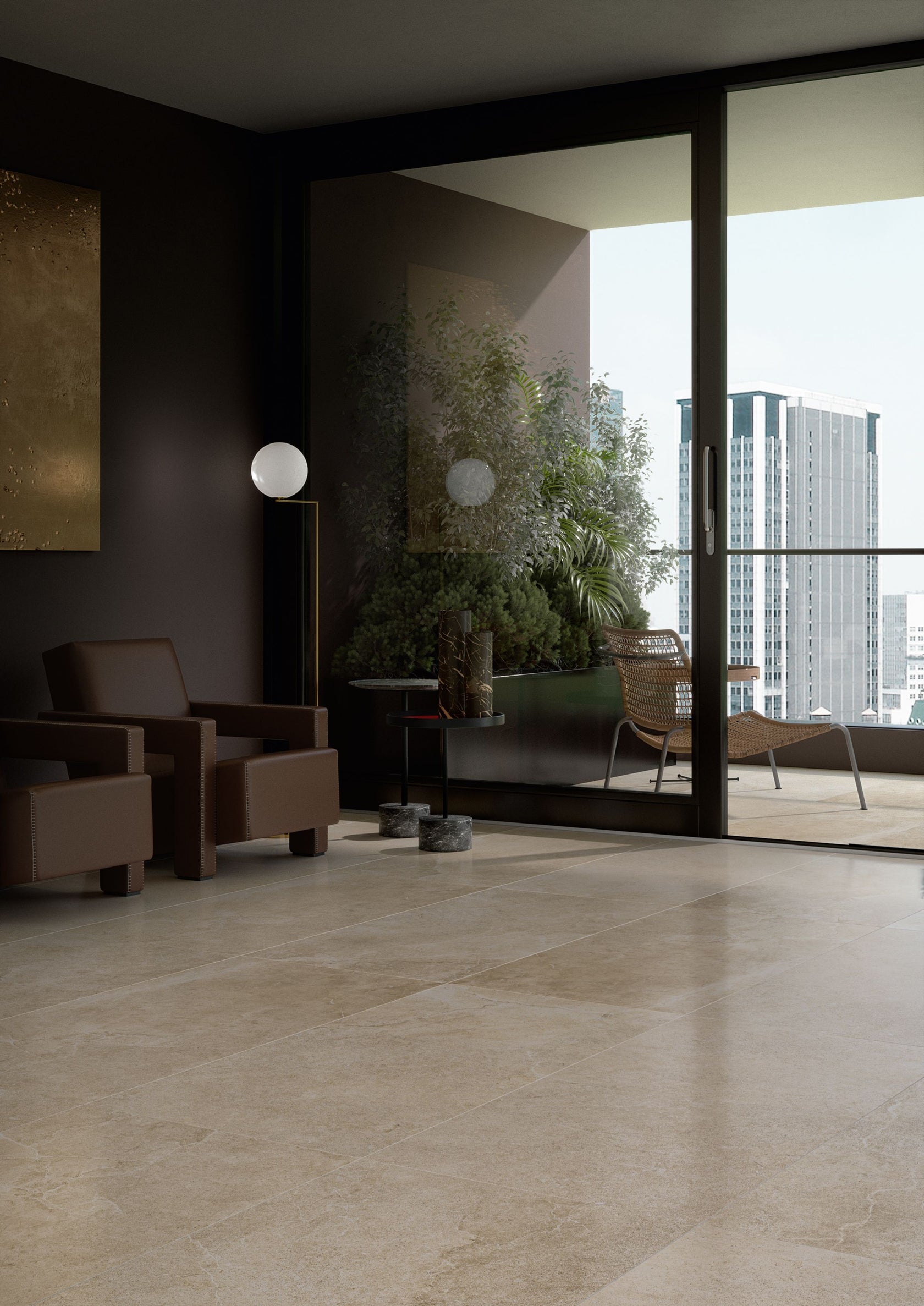 Cotto D'Este Lithos Pavimento Rivestimento 60x60 Cm 14 Mm Desert Lt in gres porcellanato e rettificato, superficie e...