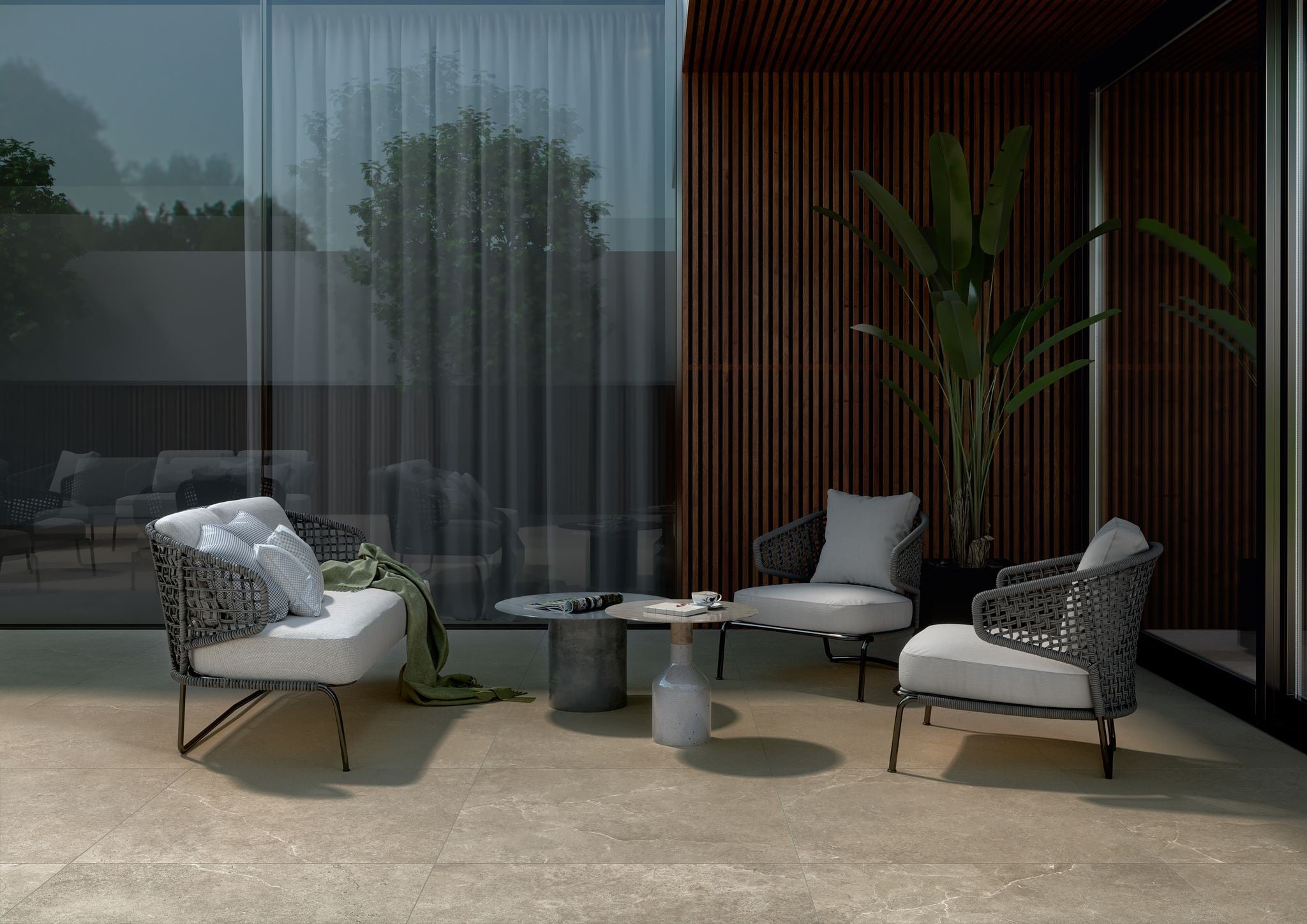 Cotto D'Este Kerlite Lithos 20 Mm Pavimento Rivestimento Stone Lt, vista del formato e dello spessore - Cotto D Este...