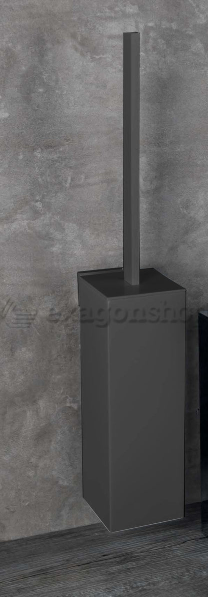 Colombo Design Look B16070GM Porta Scopino A Muro Grafite Opaco