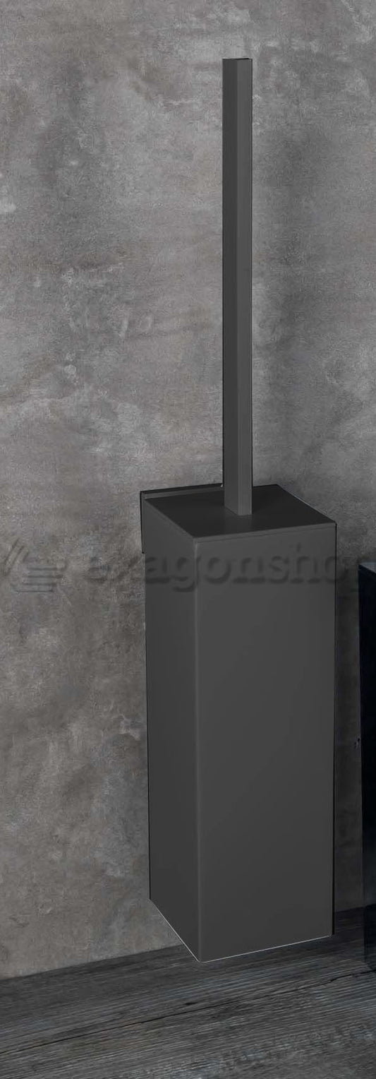 Colombo Design Look B16070GM Porta Scopino A Muro Grafite Opaco