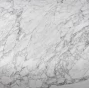 Antonio Lupi Opale Lavabo 50 cm Tondo In Marmo di Carrara, vista frontale su sfondo bianco - Antonio Lupi Design