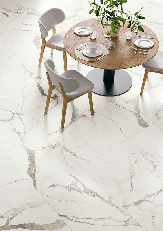 Blustyle Elite Pavimento Rivestimento Effetto Marmo 60x120 Statuario S Elt, vista del formato e dello spessore