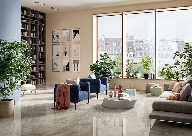Blustyle Elite Pavimento Rivestimento Effetto Marmo 60x120 Fior Di Bosco S Elt posata in ambiente arredato, dettaglio...