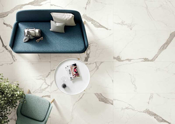 Blustyle Elite Pavimento Rivestimento Effetto Marmo 60x60 Cm 9,5 Mm Natural Rettificato Statuario