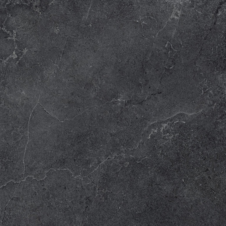 Cotto D'Este Kerlite Lithos 6plus Pavimento Rivestimento Carbon Lt in porcellana, superficie e texture ravvicinata del...