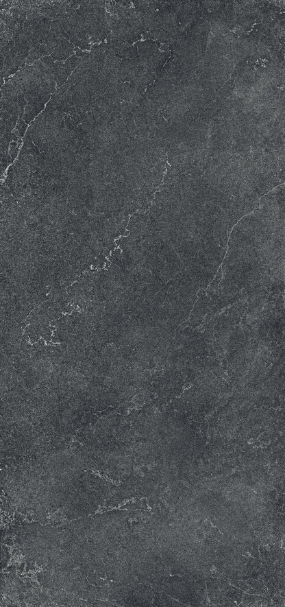 Cotto D'Este Kerlite Lithos 6plus Pavimento Rivestimento 120x260 Cm Effetto Pietra Porcellanato Ceramico Sottile Naturale Carbon