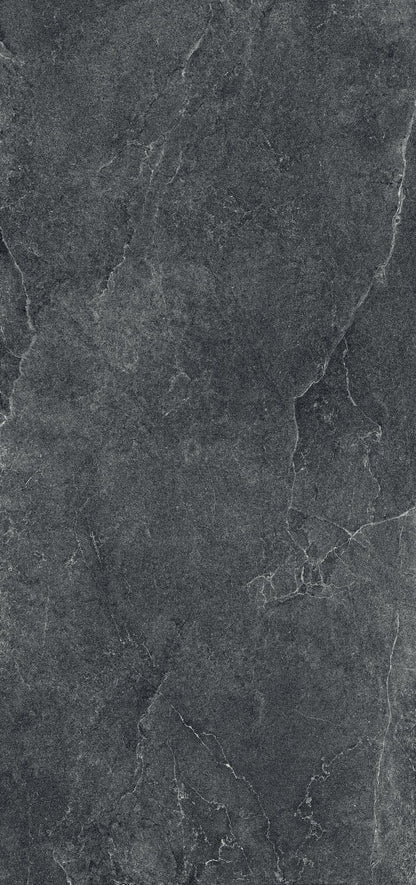 Cotto D'Este Kerlite Lithos 6plus Pavimento Rivestimento 120x260 Cm Effetto Pietra Porcellanato Ceramico Sottile Naturale Carbon