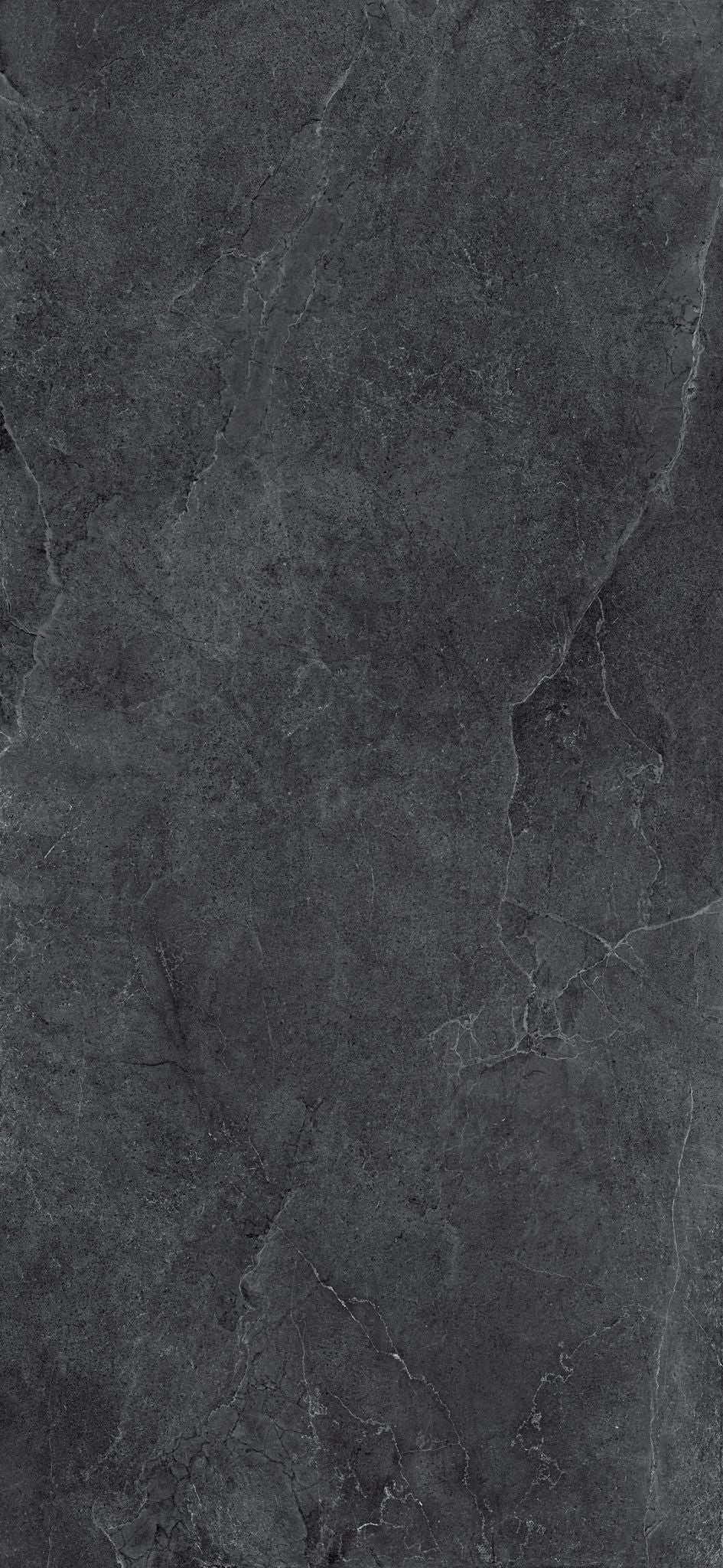 Cotto D'Este Kerlite Lithos 6plus Pavimento Rivestimento Carbon Lt, superficie e texture ravvicinata del gres - Cotto D...
