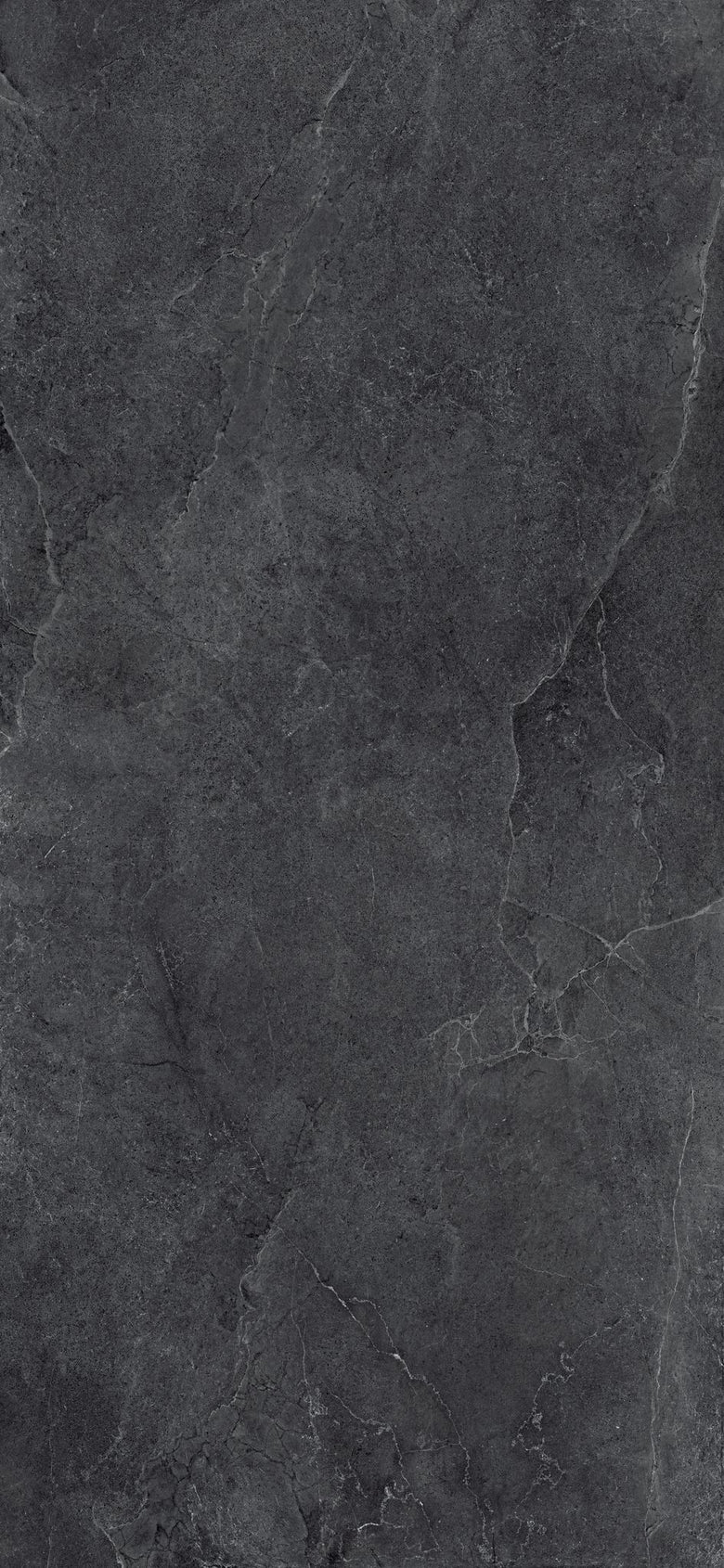 Cotto D'Este Kerlite Lithos 6plus Pavimento Rivestimento Carbon Lt, superficie e texture ravvicinata del gres - Cotto D...