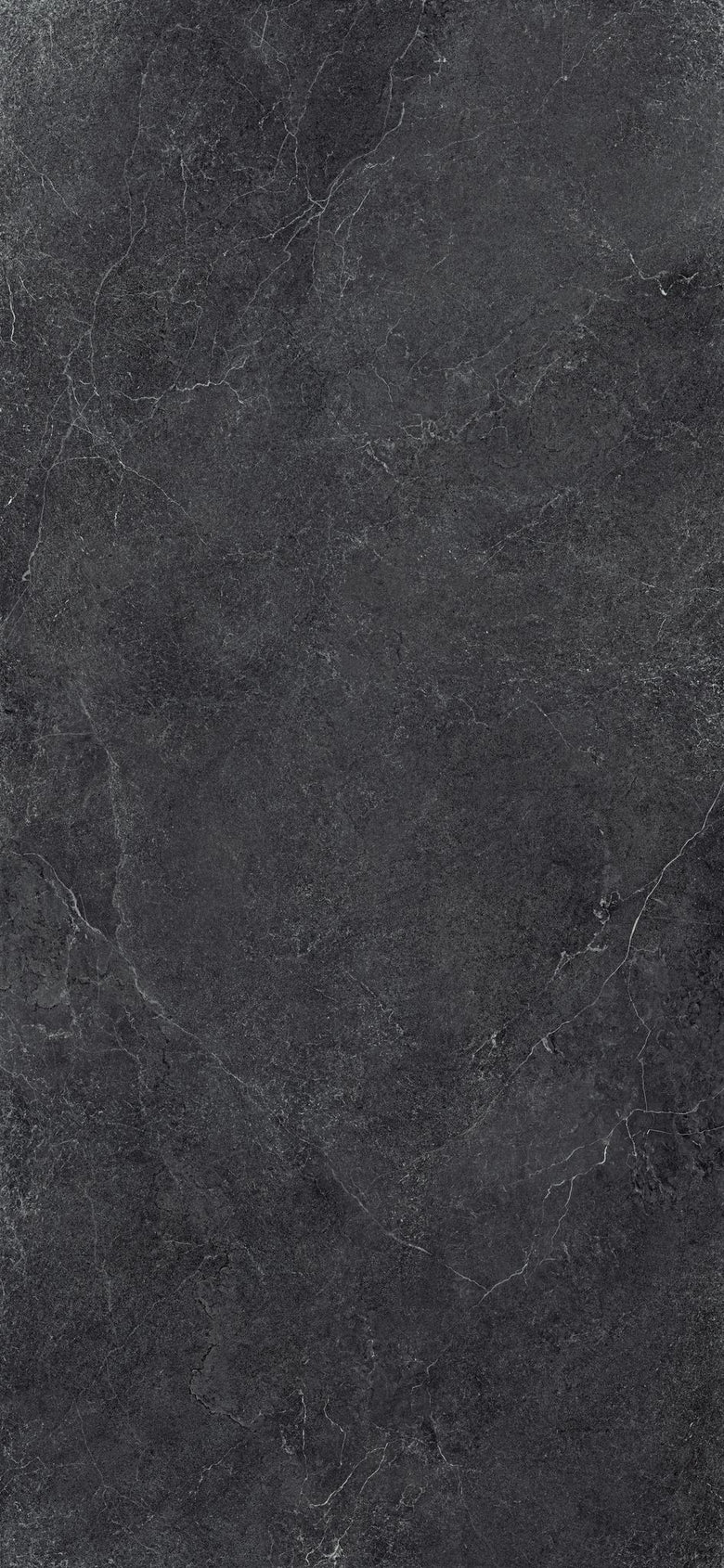 Cotto D'Este Kerlite Lithos 6plus Pavimento Rivestimento Carbon Lt, superficie e texture ravvicinata del gres - Cotto D...