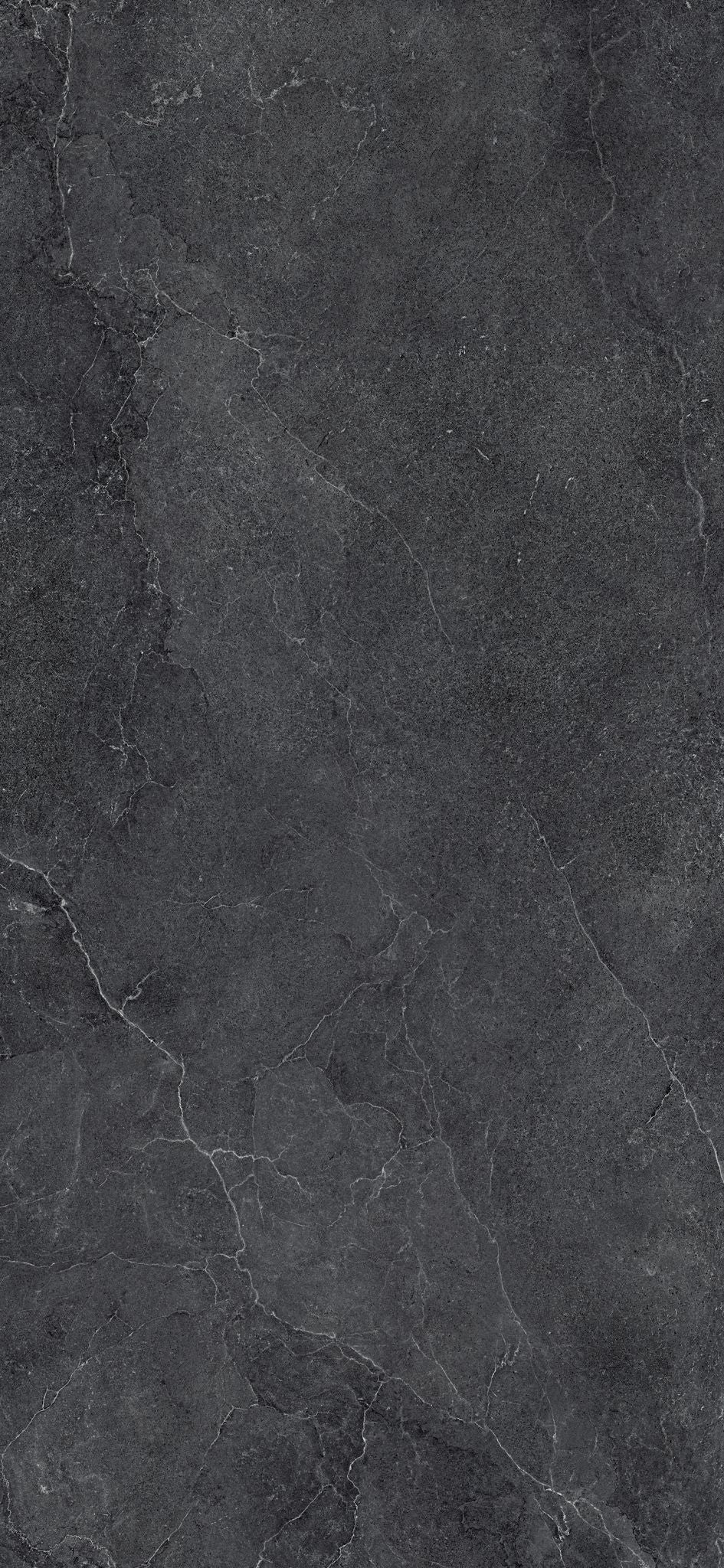 Cotto D'Este Kerlite Lithos 6plus Pavimento Rivestimento Carbon Lt, superficie e texture ravvicinata del gres - Cotto D...
