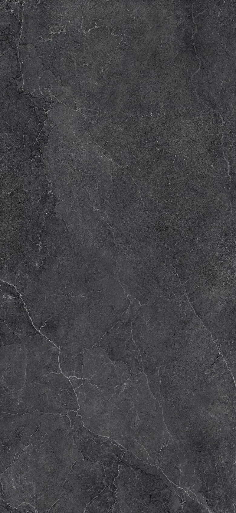 Cotto D'Este Kerlite Lithos 6plus Pavimento Rivestimento Carbon Lt, superficie e texture ravvicinata del gres - Cotto D...