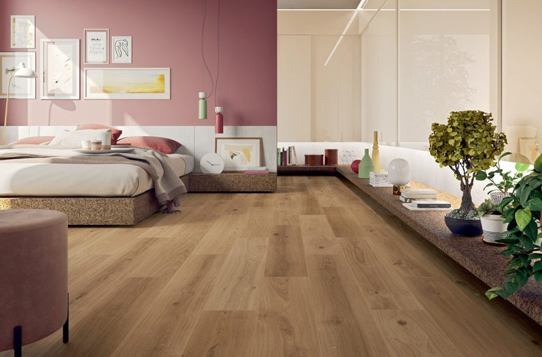 Blustyle Green Wood Pavimento Rivestimento Effetto Legno, vista del formato e dello spessore